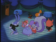 Buster and his friends dance