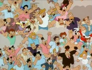 Babs and Buster's cameo in the Animaniacs cartoon "Garage Sale of the Century"