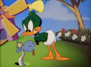 Baby Plucky's cameo in the Animaniacs cartoon, Guardin' the Garden