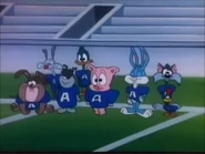 Furrball as a football player in the "Acme Bowl" episode