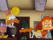 Sweetie and her classmates are bored to death of Granny's lectures in the Best O' Plucky Duck Day episode segment, One Minute Till' Three