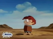 Monty has been reduced to a barrel for clothing