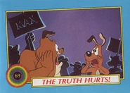 Charlie Dog and Marc Antony from Citizen Max on a Tiny Toon Adventures Topps card