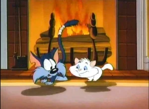 The Kitten (right) with Furrball (left)