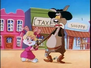 Babs square dances with Coyote Kid