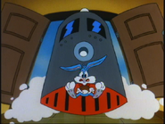 Buster being derailed