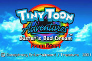 The title screen for Buster's Bad Dream