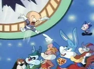 Montana Max as Wex Wuthor tries to steal the Just-Us League's powers