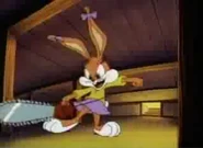 Babs the chainsaw-wielding maniac