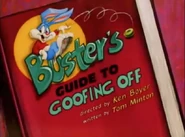 Title card for "Buster's Guide to Goofing Off"