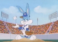 Buster as a baseball player