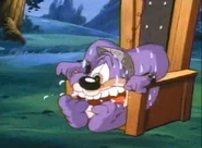 ...as Buster sends him to the electric chair