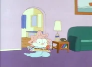 Babs imitating Maggie Simpson