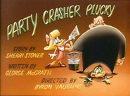 Title Card for Party Crasher Plucky