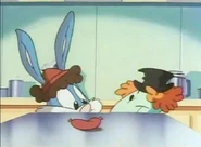 Buster and Gogo can't feed just one sausage to 100 hungry people...