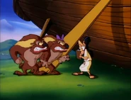 Cameo in the Animaniacs cartoon "Noah's Lark"