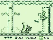 Fifi uses her stench to knock down the trees