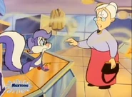 Granny at Fifi's perfume shop