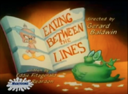 Title card for Eating Between the Lines