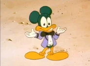 Plucky impersonates Mickey Mouse