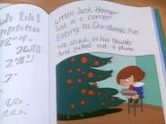 Little Jack Horner sat in a corner, eating his christmas pie. He stuck in his thumb and pulled out a...