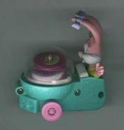 Babs Bunny in a jukebox with a spinning record