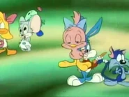 Gogo, Lil' Sneezer, Sweetie Bird, Buster Bunny and Furrball