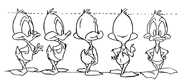 Plucky Duck model sheet