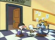 Concord, Fowlmouth, and Furrball as the Three Stooges