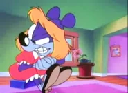 Furrball in his babysitter disguise