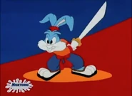 ...so Buster as a Samurai takes them on...