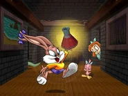 Babs, Sweetie, and Elmyra in the unreleased Tiny Toon Adventures Atari Jaguar Game