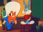 Yosemite Sam with his student, Buster Bunny