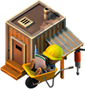 Builders hut