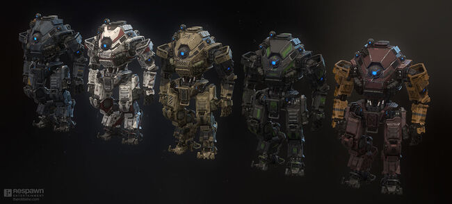 Left to right: Default, Crusader, Sandstorm, Night Tech, Armed and Dangerous