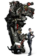 Hollow posing with her Titan "Black Mamba"