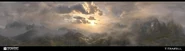 The map's vista.