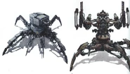 Concept art for the walker in The Art of Titanfall.