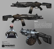 Concept art for the weapon in Titanfall 2
