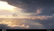 The Fold Weapon seen looming above the clouds during the Militia assault on Typhon.