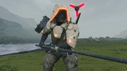 A jumpkitted  unit equipped with  weapon