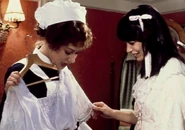 Mary Sloan (left) and Madeleine Astor in S.O.S. Titanic.