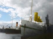 RMS Olympic with HMHS Britannic