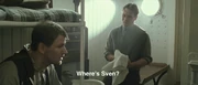 Olaus Gunderson and  in their cabin (G-60)