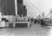 Boat deck of the Titanic 