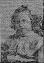 Ruth Elizabeth Becker as a young girl, when her photo appeared in the Daily Eagle on April 22, 1912, 