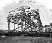 The Arrol Gantry in Belfast, Northern Ireland.