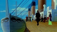 The Boat deck in The Legend of the Titanic (1999)