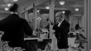 The Dining Saloon steward telling another steward that the  might have thrown a propeller blade 