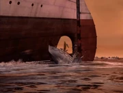 Britannic'"`UNIQ--nowiki-00000002-QINU`"''s lifeboats being destroyed by its propellers in 